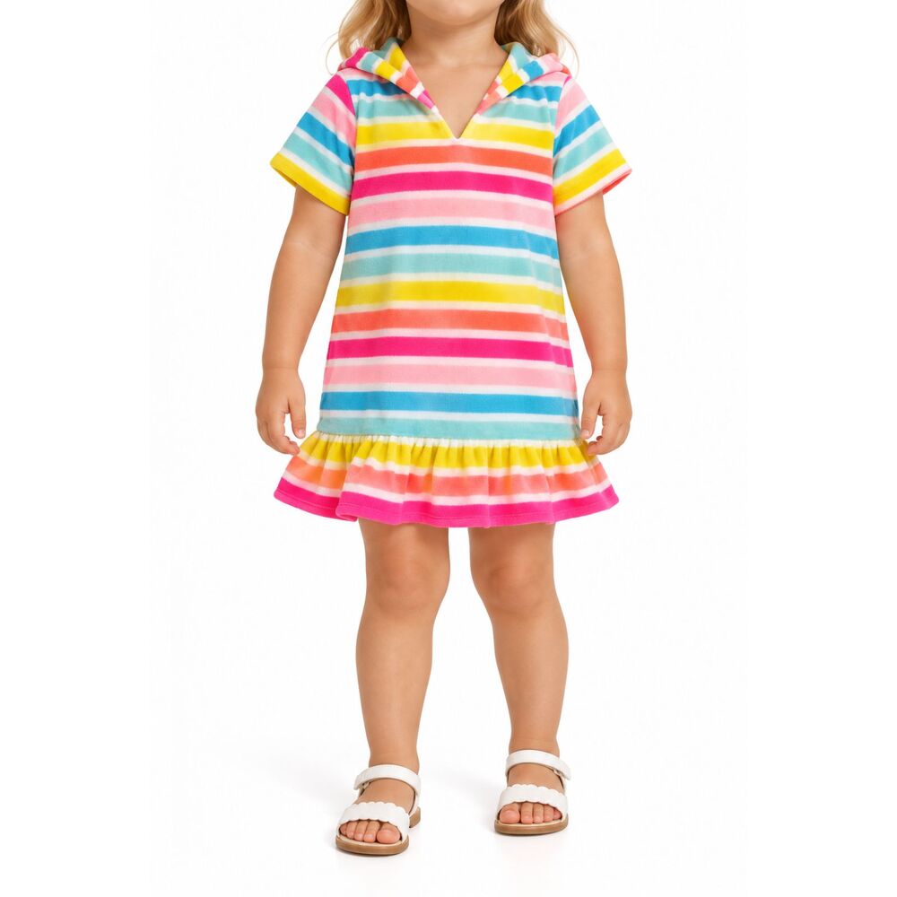 👉🏻 FREE ADD ON 👈 Wonder Nation Girls’ Rainbow Striped Bathing Suit Cover | 2T
